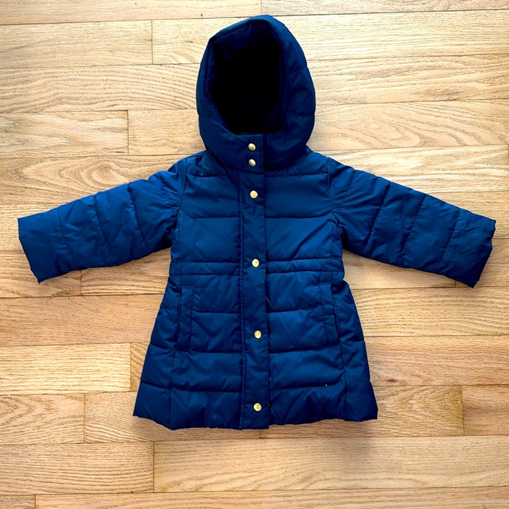 crewcuts size 2 navy puffer coat